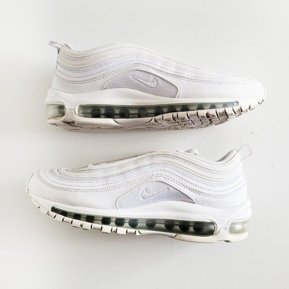 Nike Air Max 97 White Metallic Silver (GS) 921522-104 - Size Youth 6 - Picture 7 of 8